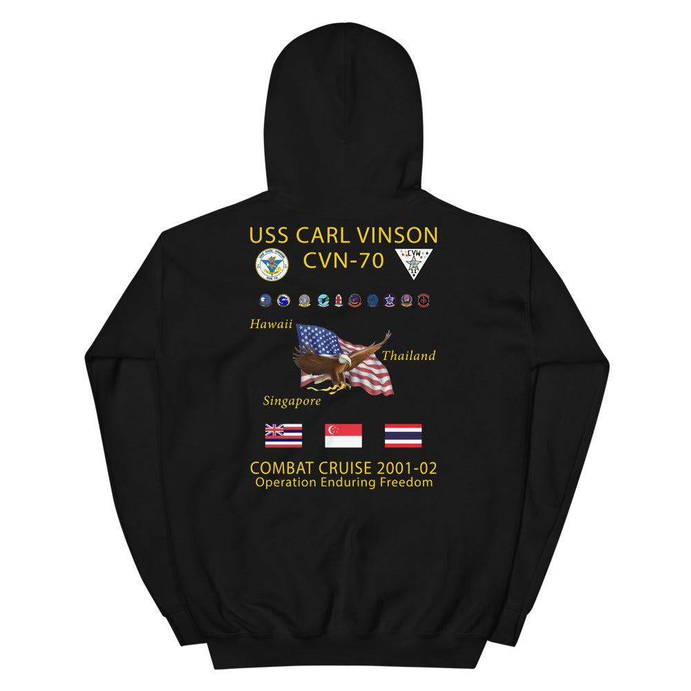 USS Carl Vinson (CVN-70) 2001-02 Cruise Hoodie
