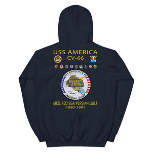 USS America (CV-66) 1990-91 Cruise Hoodie (Ver 2)