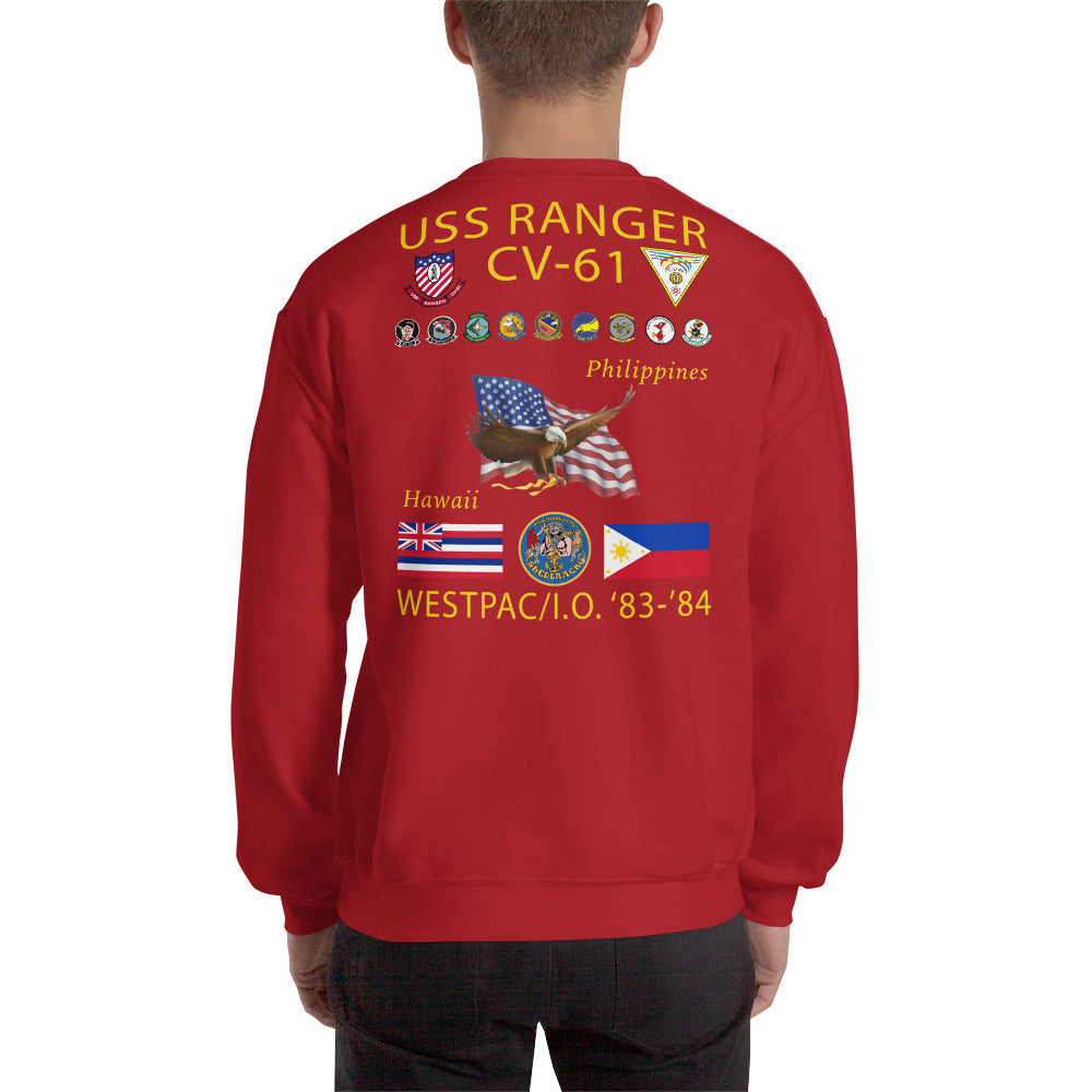 USS Ranger (CV-61) 1983-84 Cruise Sweatshirt