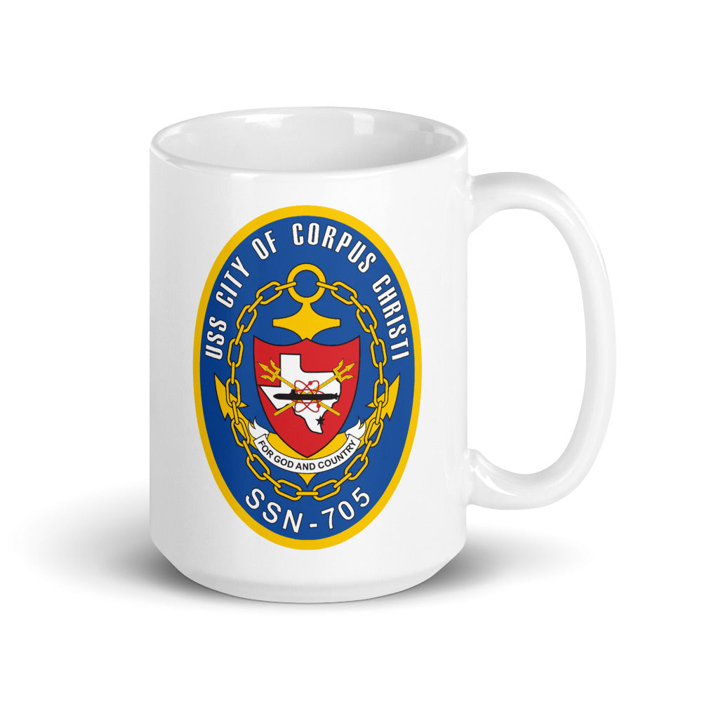 USS City of Corpus Christi (SSN-705) Ship's Crest Mug