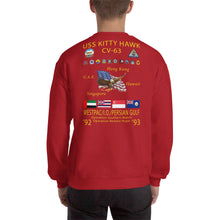 Load image into Gallery viewer, USS Kitty Hawk (CV-63) 1992-93 Cruise Sweatshirt