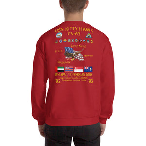 USS Kitty Hawk (CV-63) 1992-93 Cruise Sweatshirt