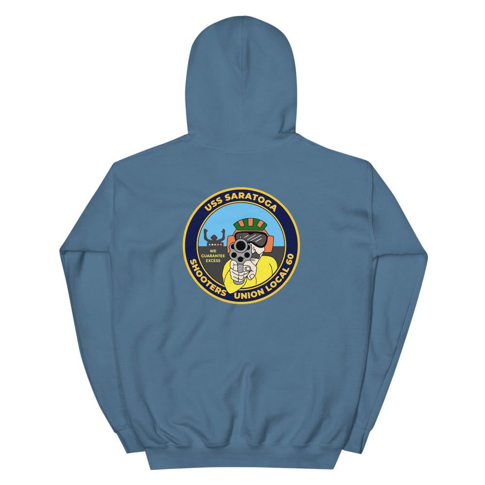 USS Saratoga (CV-60) Shooters Union Local 60 Hoodie