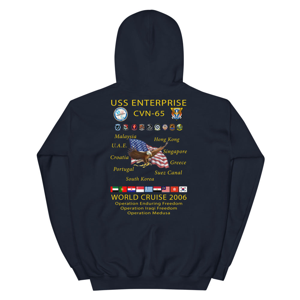 USS Enterprise (CVN-65) 2006 Cruise Hoodie
