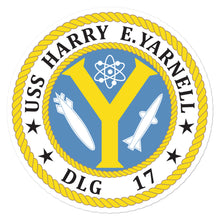 Load image into Gallery viewer, USS Harry E. Yarnell (DLG-17) Ship&#39;s Crest Vinyl Sticker
