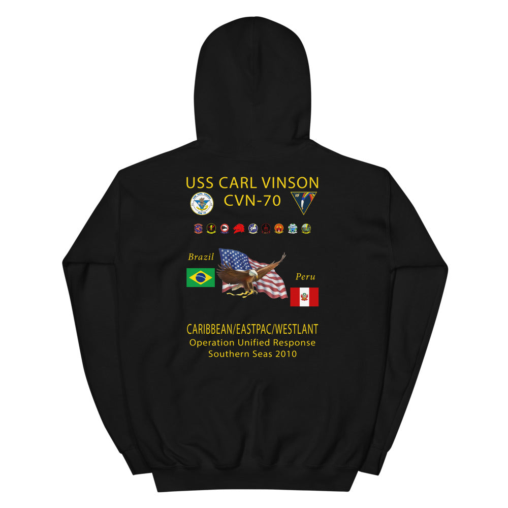 USS Carl Vinson (CVN-70) 2010 Southern Seas Cruise Hoodie
