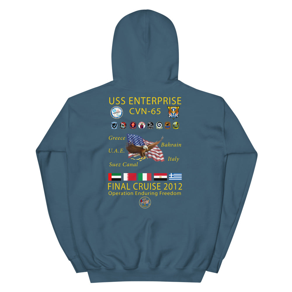USS Enterprise (CVN-65) 2012 Cruise Hoodie