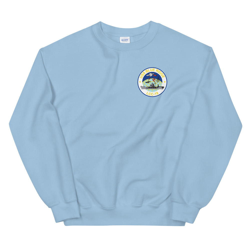 USS Blue Ridge (LCC-19) Ship's Crest Sweatshirt