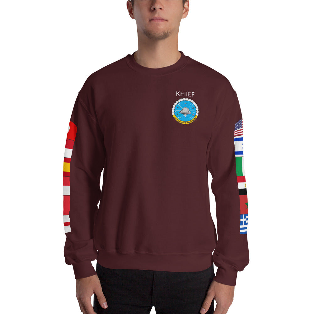 IKE CUSTOM w/FLAGS - E HUGHES - Sweatshirt
