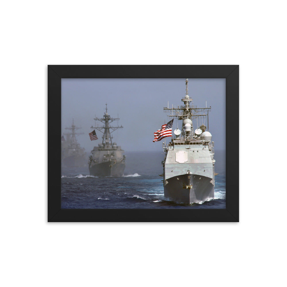 USS Cowpens (CG-63) Framed Ship Photo