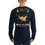 USS New Jersey (BB-62) 1986 Long Sleeve Cruise Shirt