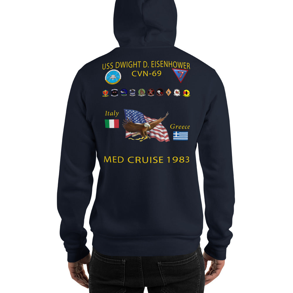 USS Dwight D. Eisenhower (CVN-69) 1983 Cruise Hoodie