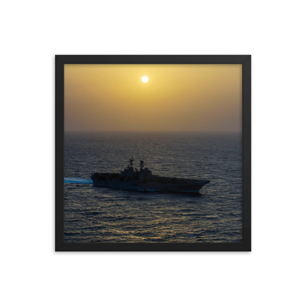 USS Bataan (LHD-5) Framed Ship Photo