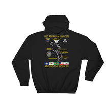 Load image into Gallery viewer, USS Abraham Lincoln (CVN-72) 1990 Around The Horn Cruise Hoodie