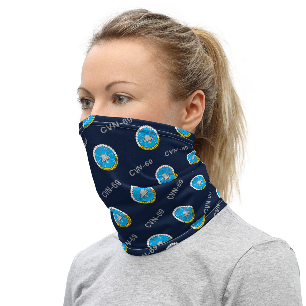 USS Dwight D. Eisenhower (CVN-69) w/ hull number Neck Gaiter