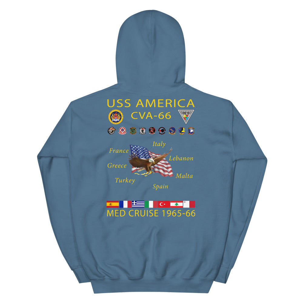 USS America (CVA-66) 1965-66 Cruise Hoodie