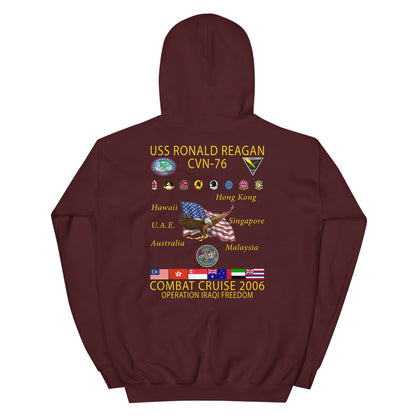USS Ronald Reagan (CVN-76) 2006 Cruise Hoodie