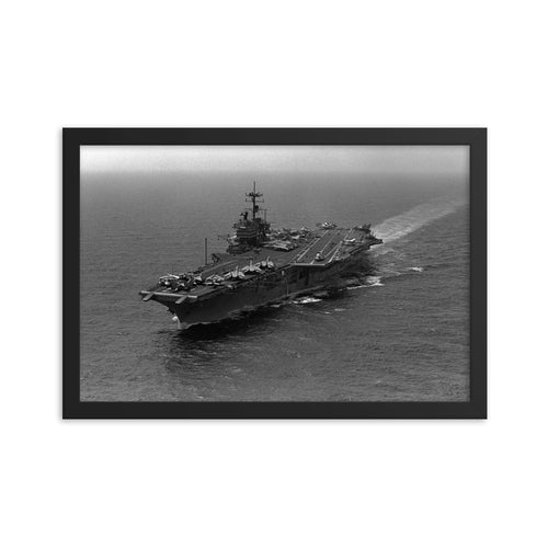 USS Saratoga (CV-60) Framed Ship Photo