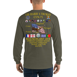 USS Harry S. Truman (CVN-75) 2018 Long Sleeve Cruise Shirt