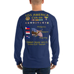 USS America (CVA-66) 1972-73 Long Sleeve Cruise Shirt