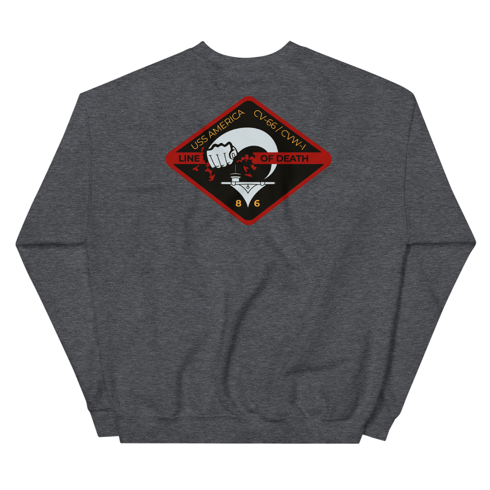 USS America (CV-66) '86 Line of Death - Special Edition Sweatshirt