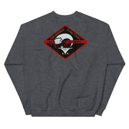 USS America (CV-66) '86 Line of Death - Special Edition Sweatshirt