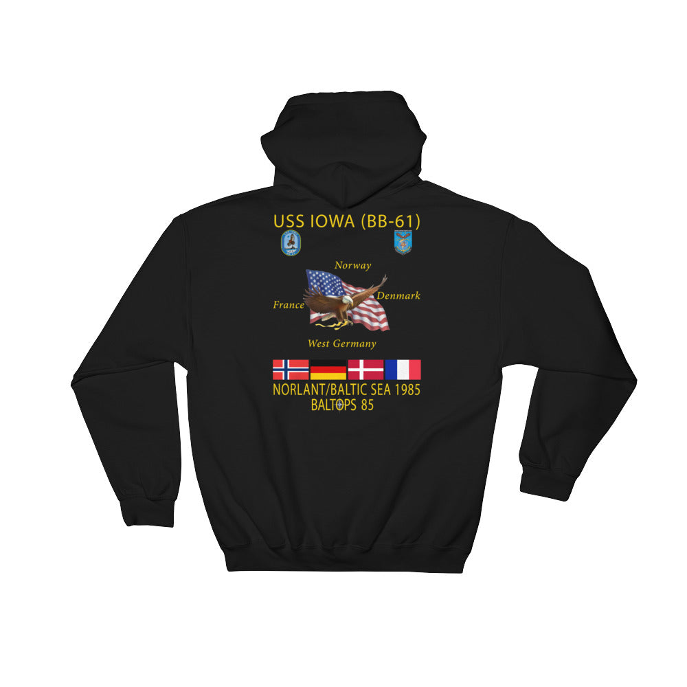 USS Iowa (BB-61) 1985 Cruise Hoodie