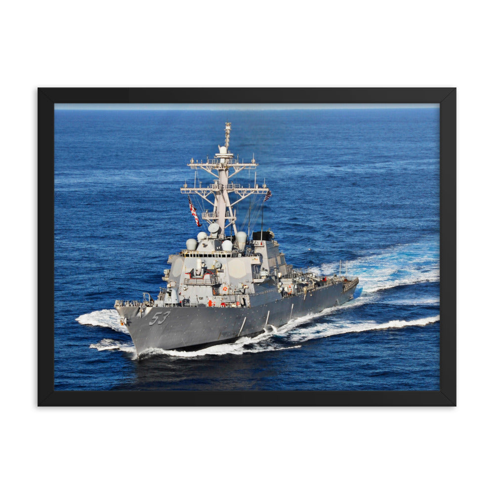 USS John Paul Jones (DDG-53) Framed Ship Photo