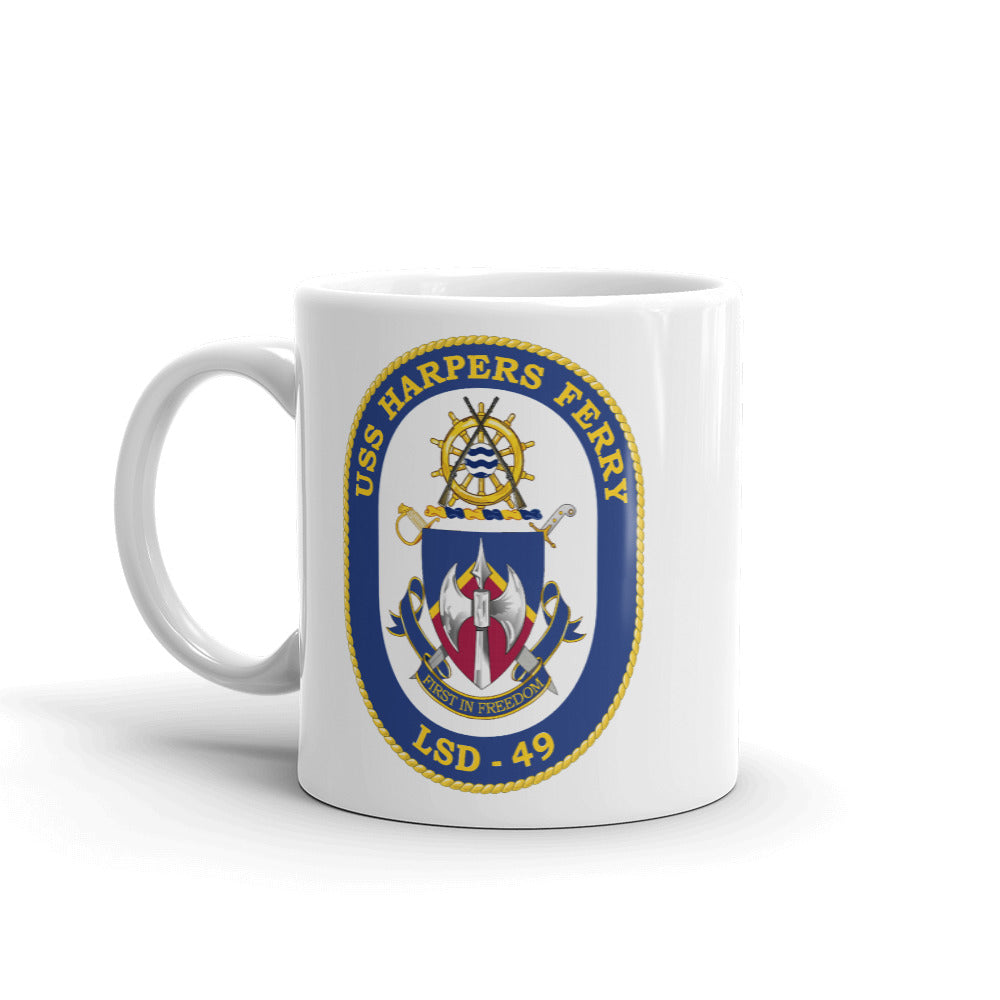 USS Harpers Ferry (LSD-49) Ship's Crest Mug