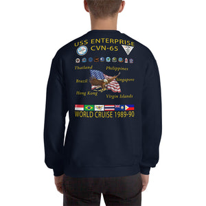 USS Enterprise (CVN-65) 1989-90 Cruise Sweatshirt