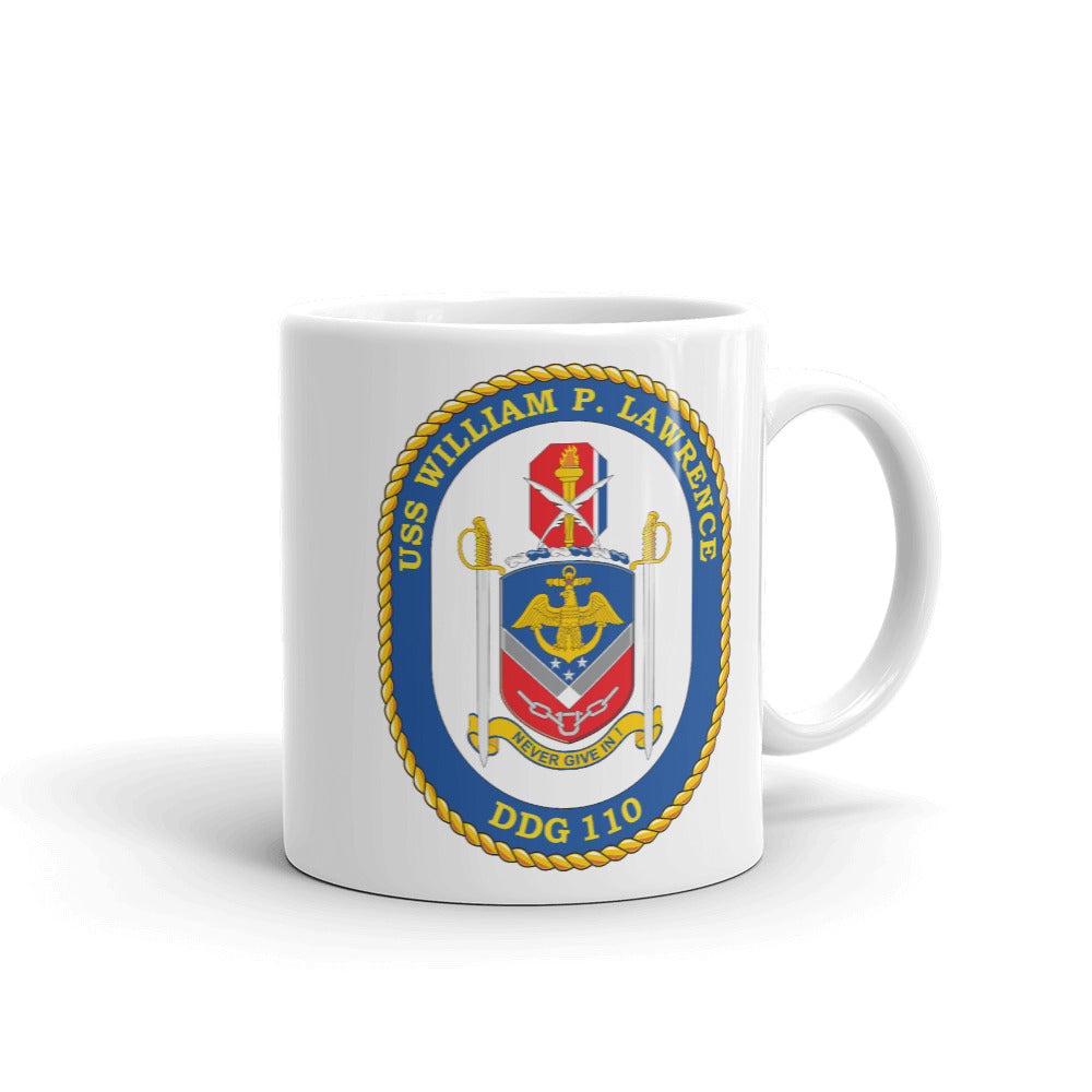 USS William P. Lawrence (DDG-110) Ship's Crest Mug