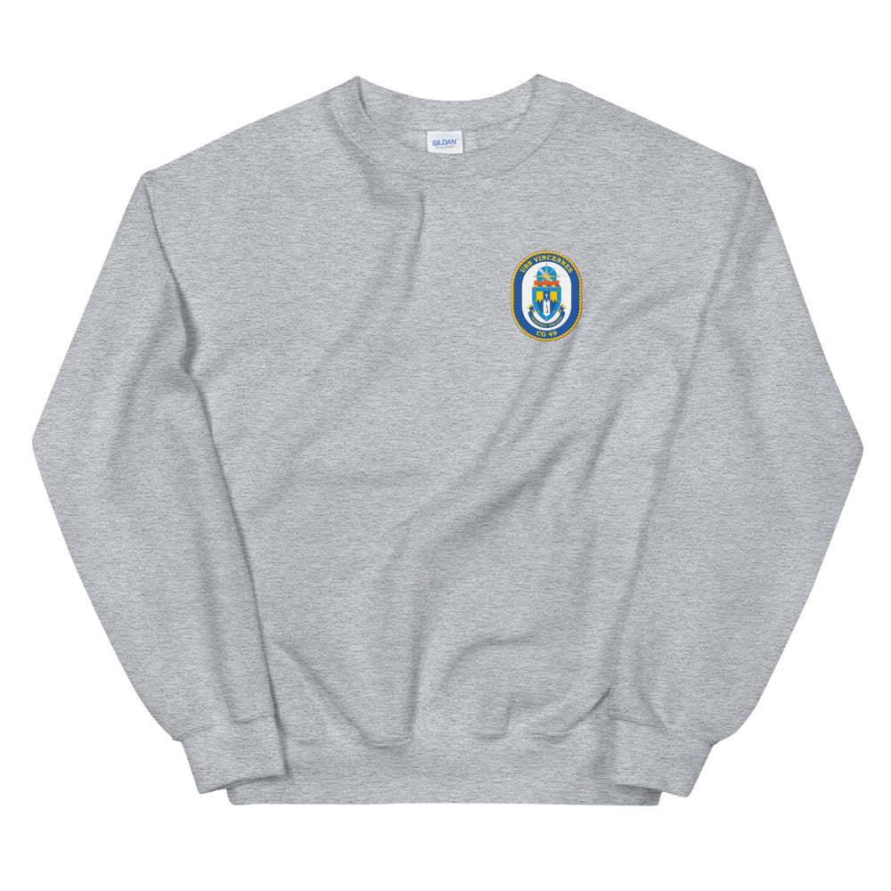 USS Vincennes (CG-49) Ship's Crest Sweatshirt