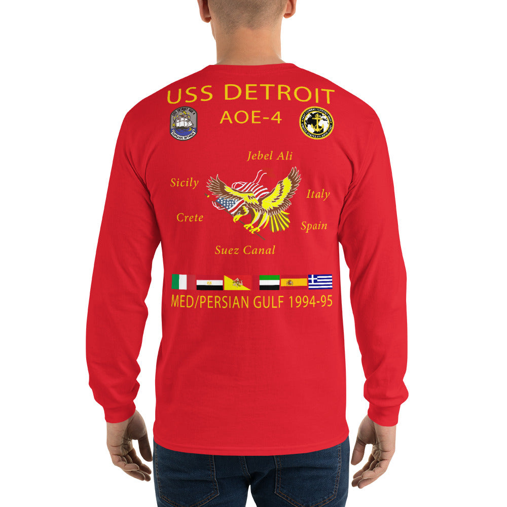USS Detroit (AOE-4) 1994-95 Long Sleeve Cruise Shirt