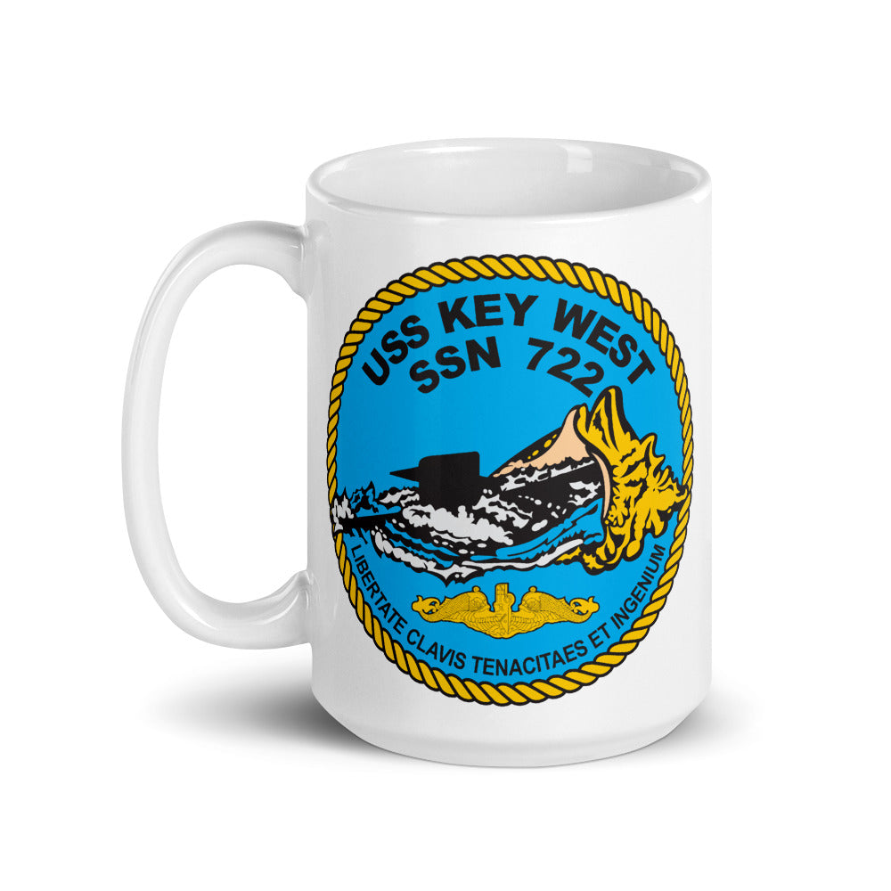 USS Key West (SSN-722) Ship's Crest Mug
