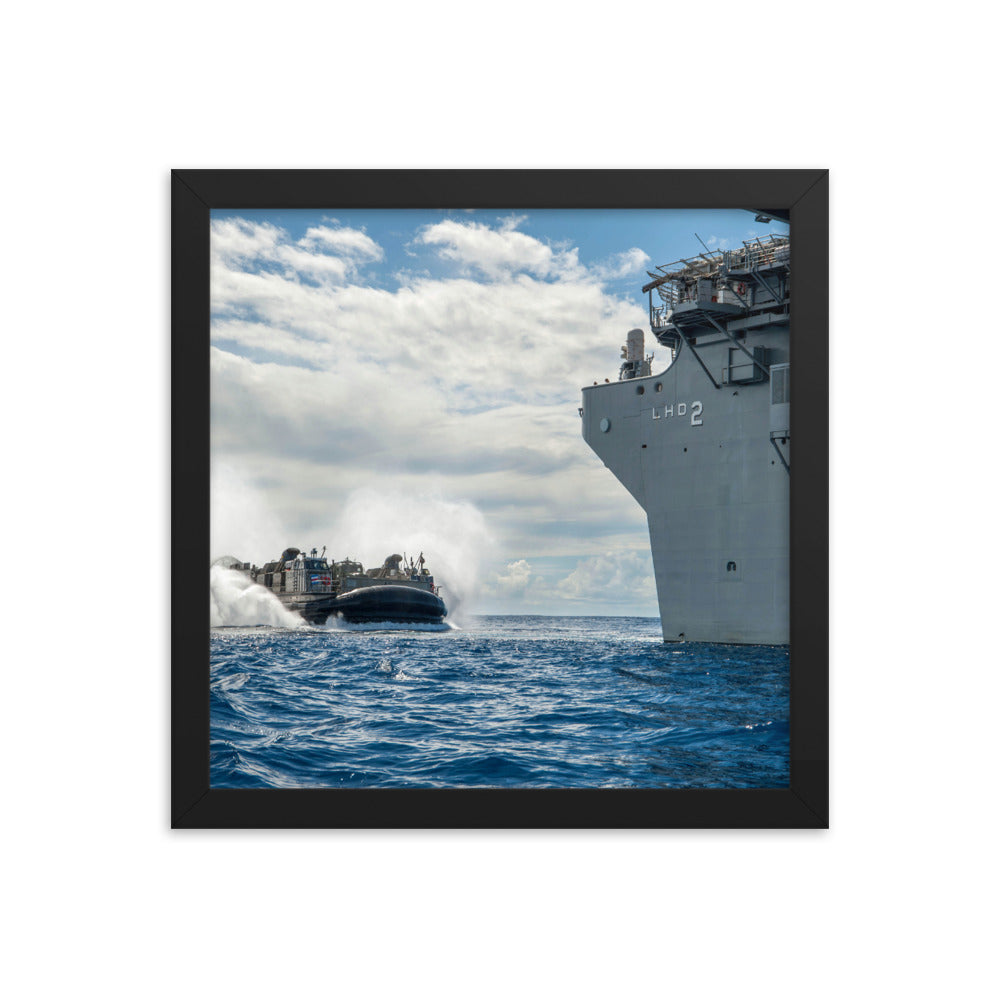 USS Essex (LHD-2) Framed Ship Photo