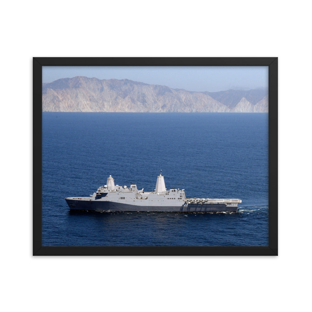 USS Somerset (LPD-17) Framed Ship Photo