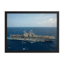 Load image into Gallery viewer, USS Peleliu (LHA-5) Framed Ship Photo