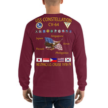 Load image into Gallery viewer, USS Constellation (CV-64) 1978-79 Long Sleeve Cruise Shirt