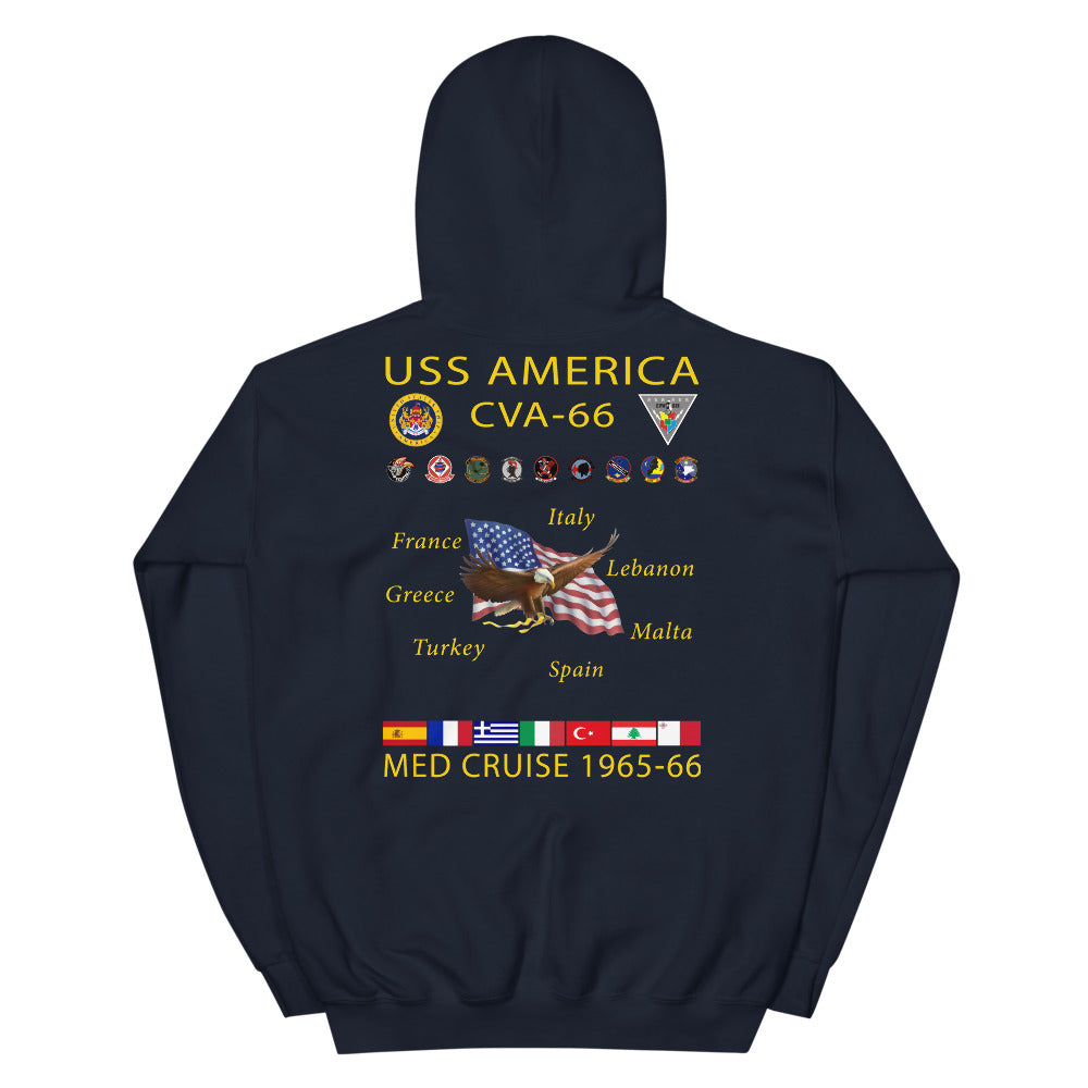 USS America (CVA-66) 1965-66 Cruise Hoodie