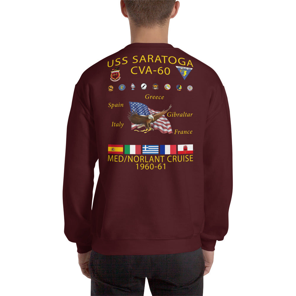 USS Saratoga (CVA-60) 1960-61 Cruise Sweatshirt