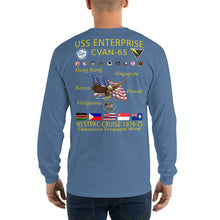 Load image into Gallery viewer, USS Enterprise (CVAN-65) 1974-75 Long Sleeve Cruise Shirt