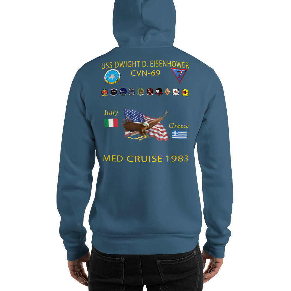 USS Dwight D. Eisenhower (CVN-69) 1983 Cruise Hoodie