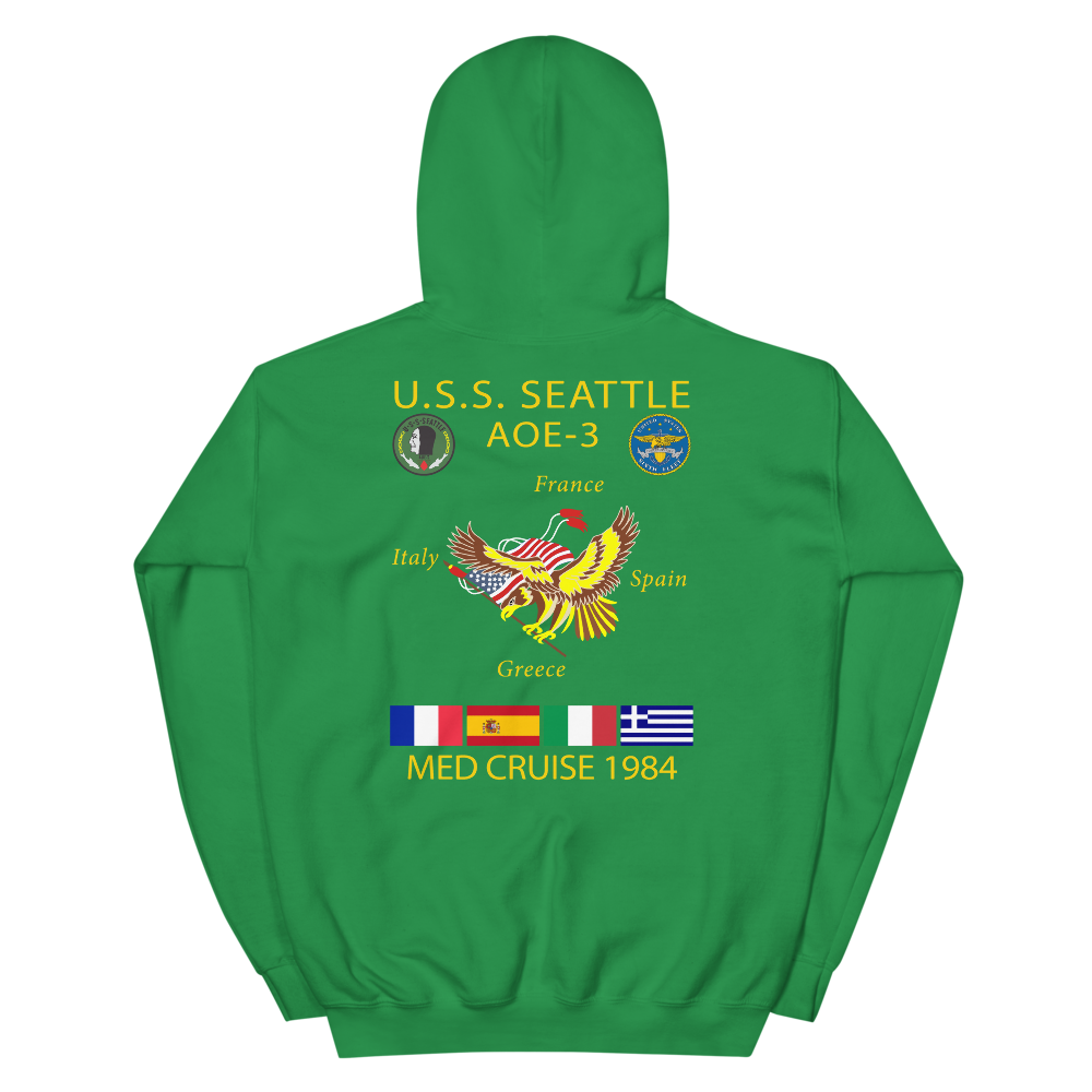 USS Seattle (AOE-3) 1984 Cruise Hoodie