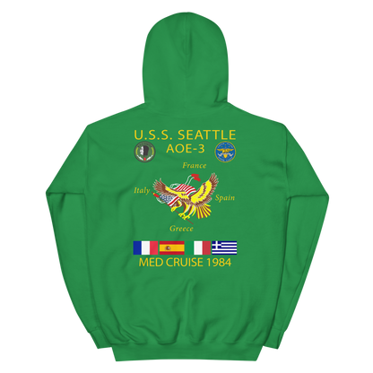 USS Seattle (AOE-3) 1984 Cruise Hoodie