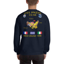 Load image into Gallery viewer, USS Anzio (CG-68) 1998 Cruise Sweatshirt