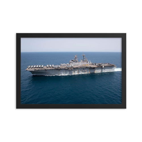 USS Bataan (LHD-5) Framed Ship Photo