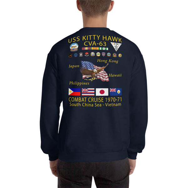 USS Kitty Hawk (CVA-63) 1970-71 Cruise Sweatshirt