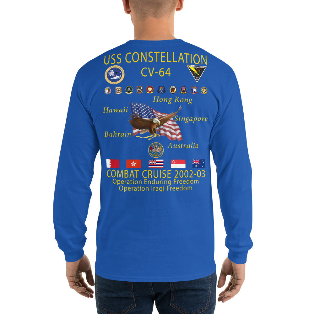 USS Constellation (CV-64) 2002-03 Long Sleeve Cruise Shirt