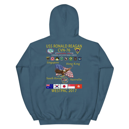USS Ronald Reagan (CVN-76) 2017 Cruise Hoodie