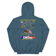 Load image into Gallery viewer, USS Ronald Reagan (CVN-76) 2017 Cruise Hoodie